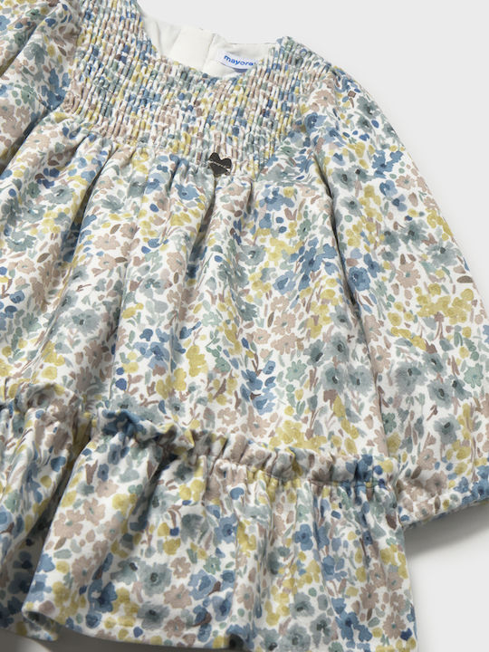 Mädchenkleid Samt Pistazie
