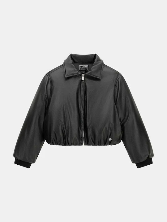 Kids Bomber Short Black