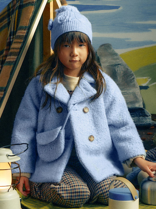 Kids Coat Short Light Blue