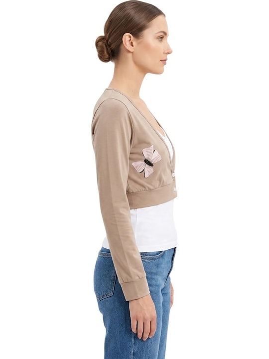 Women's Brown Bolero 64733_moka