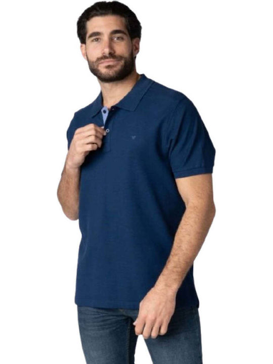 Short Sleeve Petrol Blue Blouse