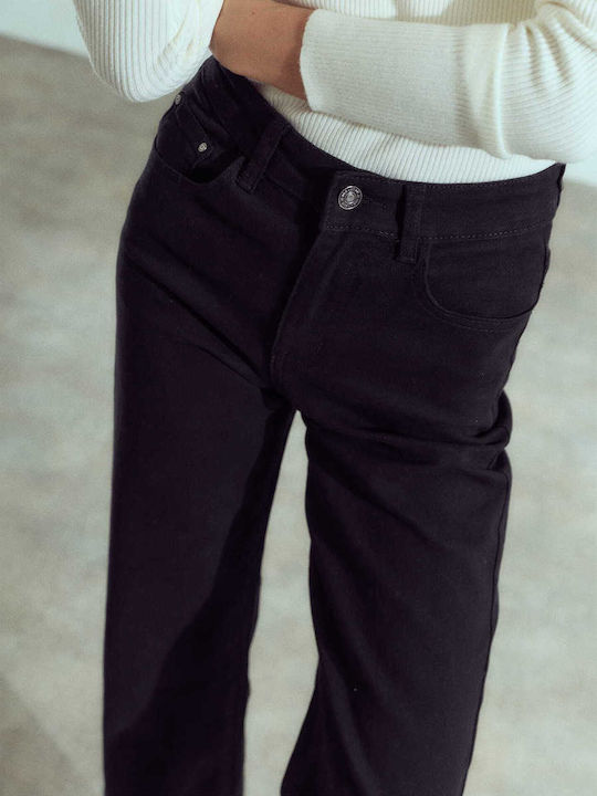Celestino Damen Jeans Hosen Baumwolle Schwarz