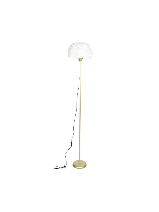 Keskor Keskor Stehlampe Y183xH35cm Mit Lampenbirnensockel E27 Gold