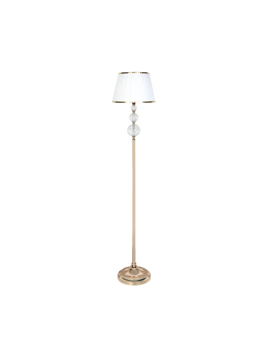Keskor Floor Lamp H165xL33cm with E27 Lamp Bulb Base Gold