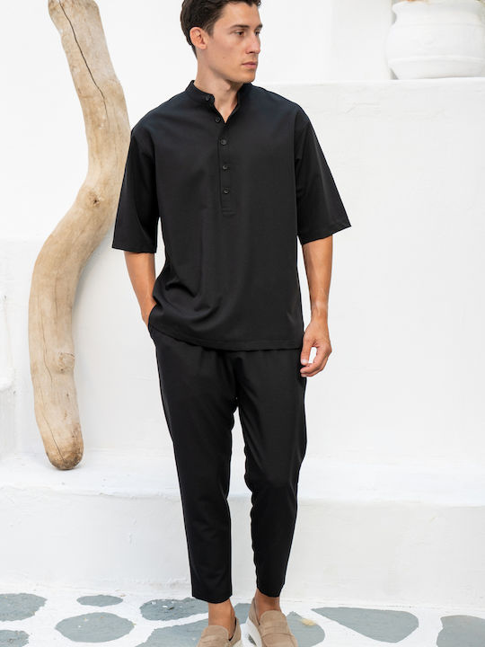 Fanco Long Sleeve Overshirt Black