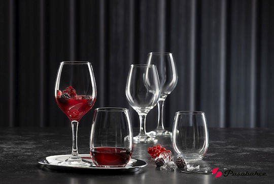 Espiel Set of Cocktail/Drinking White Wine Glasses in Honey Colour 3 Pieces