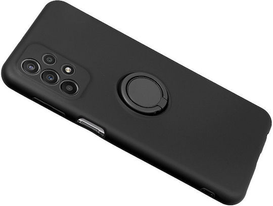 Ring Silicone Plastic Black Back Cover (Galaxy S25 Edge)