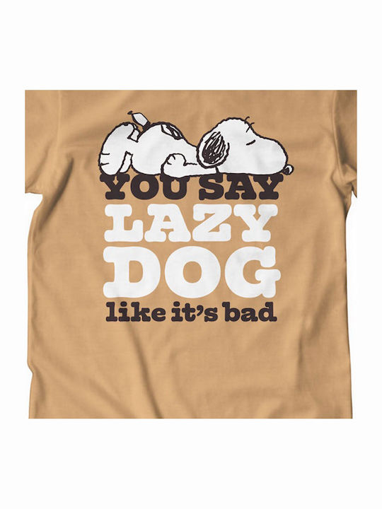 Peanuts Snoopy T-shirt You Say Lazy Dog Like It's Bad Pnc-1-pn009-og Peanuts Snoopy T-shirt You Say Lazy Dog Like It's Bad Pnc-1-pn009-og