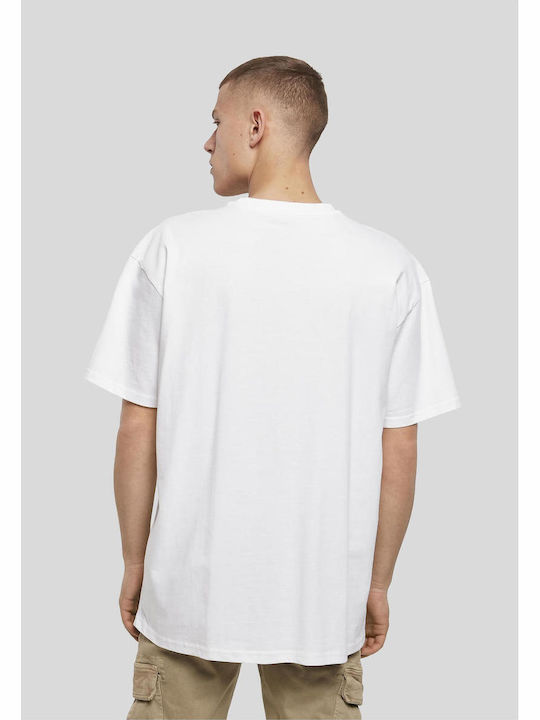 Pizza Oversize T-shirt Weiß