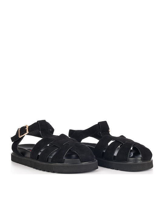 Sommer Damenplattformen Schwarze