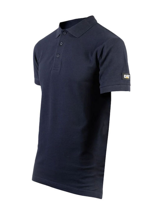 Kurzärmeliges Arbeitshemd Polo Baumwolle Blau Caterpillar Essential 1620023 Kurzärmeliges Arbeitshemd Polo Baumwolle Blau Caterpillar Essential 1620023