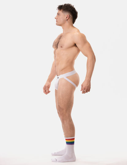 Barcode Berlin Ανδρικό Εσώρουχο Jockstrap Λευκό