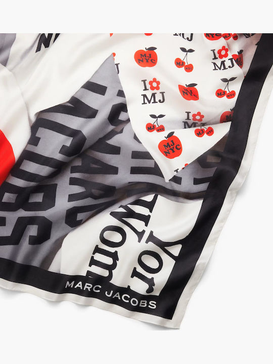 Marc Jacobs Women's Black Silk Scarf