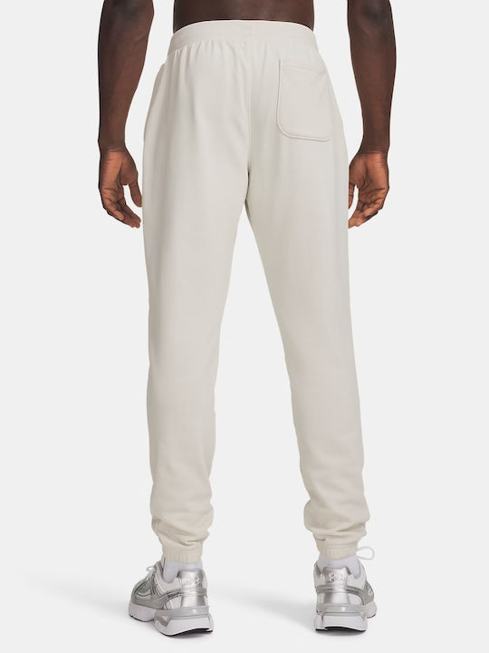 Under Armour Ua Rival Παντελόνι Φόρμας Λευκό / Χακί
