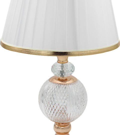 Keskor Metallisches Tischlampen Für E27 Fassung Mit Gold Hut Und Basis