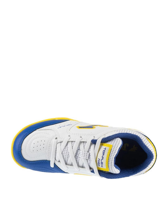Top Flex Jr TF Kids Soccer Cleats & Shoes with Turf White