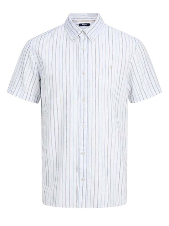 Jack & Jones Λινό Πουκάμισο Ashley BlueStripes
