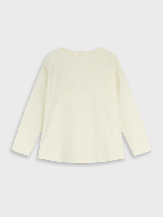 Kids Long-sleeved Blouse Ecru