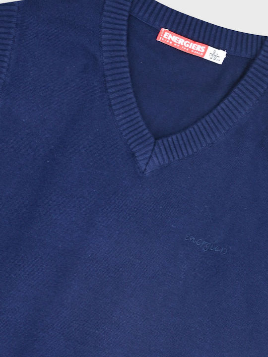 Kinderoberteile Wollweste Ärmellos Marineblau
