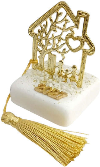 Kalliopi Silver Tabletop New Year's Lucky Charm Home Gold From Stone 2027 5x8cm Kalliopi Silver Tabletop New Year's Lucky Charm Home Gold From Stone 2027 5x8cm