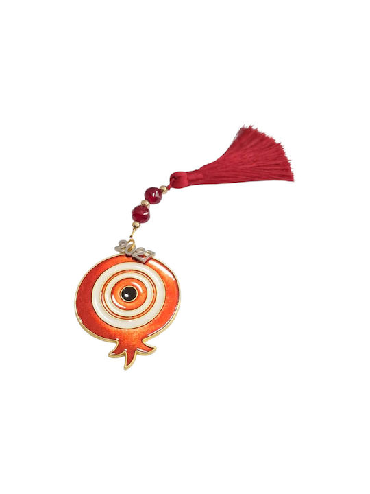 Kalliopi Silver Tabletop New Year's Lucky Charm Red Pomegranate 2027