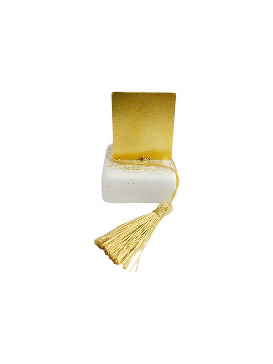 Kalliopi Silver Tabletop New Year's Lucky Charm Gold Stone 2027 5x8cm
