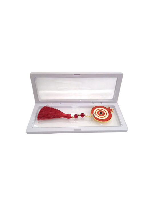 Kalliopi Silver Tabletop New Year's Lucky Charm Red Pomegranate 2027