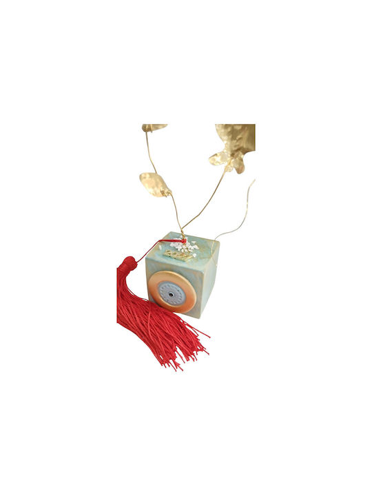 Kalliopi Silver Tabletop New Year's Lucky Charm Pomegranate Bronze Metal 2027 5x5cm