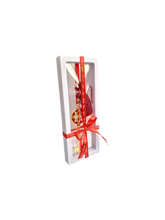 Kalliopi Silver Tabletop New Year's Lucky Charm Key Gold 2027