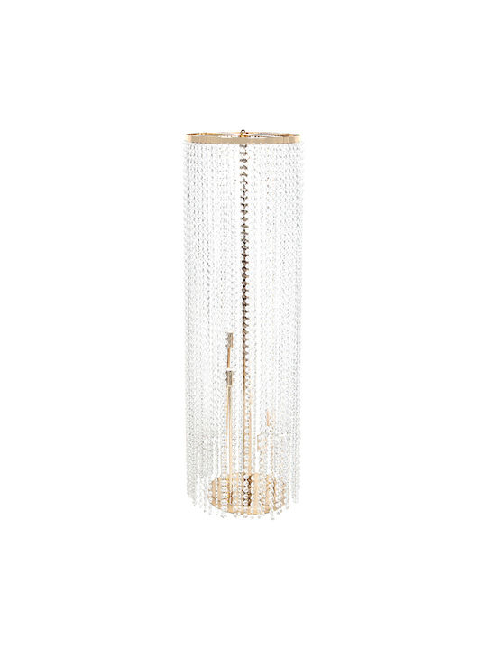 Keskor Floor Lamp H114xL34cm with Lamp Bulb Base for E14 Gold