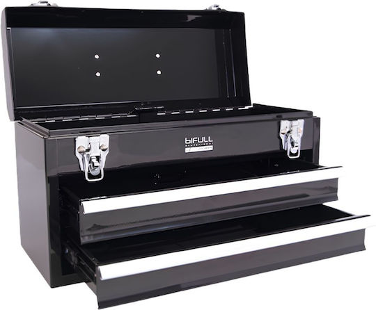 Metal Toolbox-Case Counter Bifull Metal Hound Barber Case