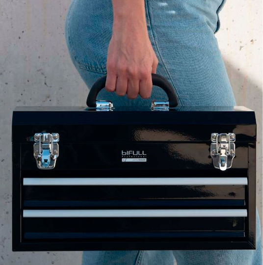 Metal Toolbox-Case Counter Bifull Metal Hound Barber Case