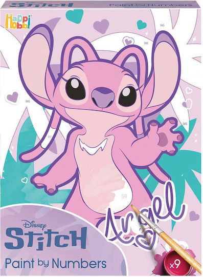 HappiHobbi Рисуване Paint By Numbers Angel за Деца 7+ Години