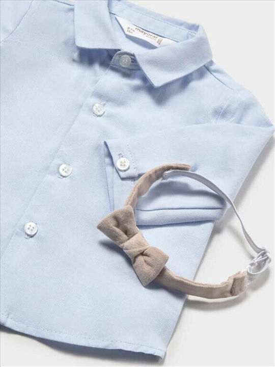 Kids Short-sleeved Shirt Light Blue
