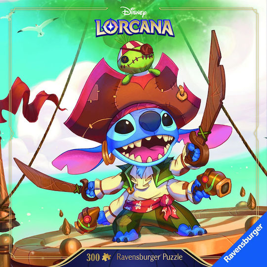 Disney Lorcana Stitch Alien Pirate Puzzle 300