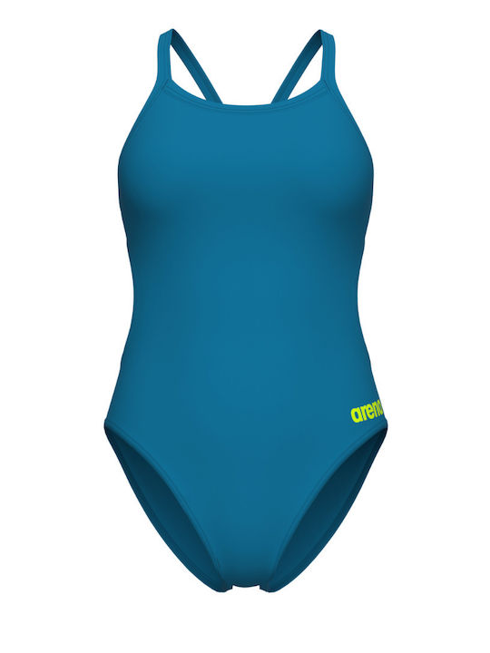 Athletic Swimsuit Blue Cosmo/artic Lime