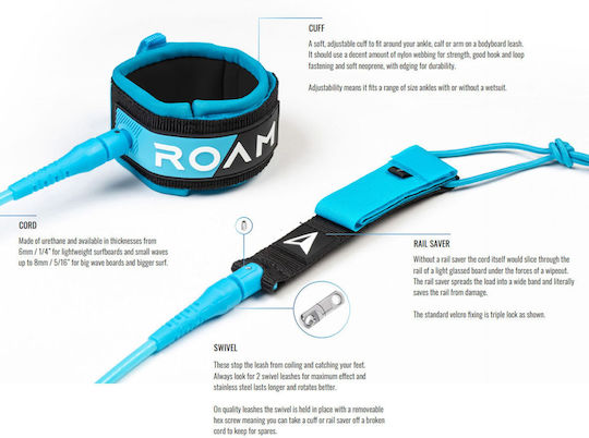 Roam Ankle Strap for SUP Black