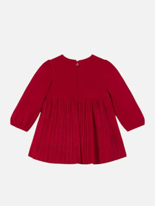 Mädchenkleid Samt Rote