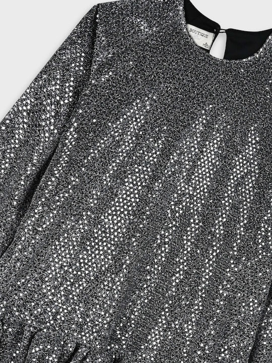 Kinderkleid Langärmelig Silber