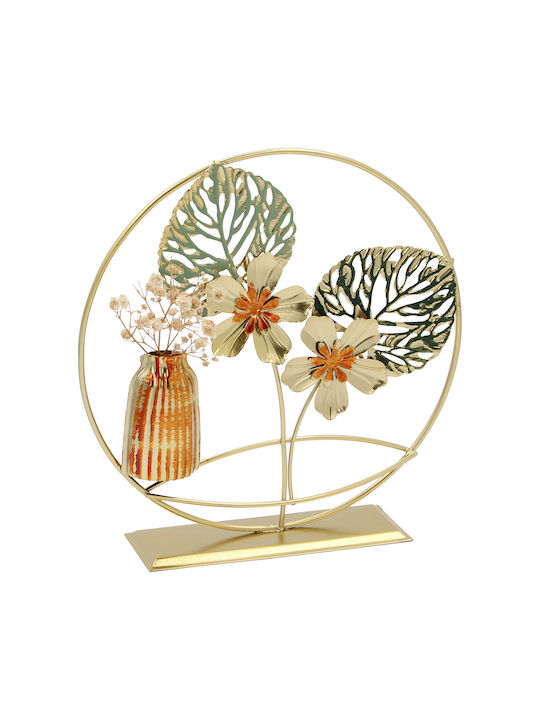 Metallic Tabletop Decorative 20x5x20 cm Keskor 66537