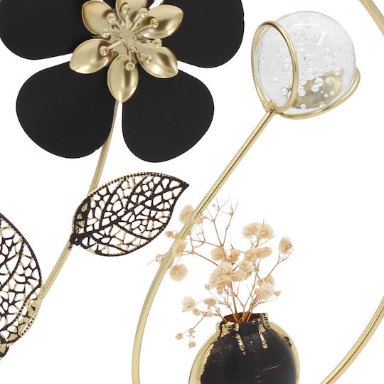 Metallic Tabletop Decor 23x8x24 Cm Black Gold Keskor 66535 Metallic Tabletop Decor 23x8x24 Cm Black Gold Keskor 66535