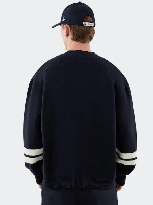 New Era New York Yankees Mlb Men's Knitted Blue Cardigan