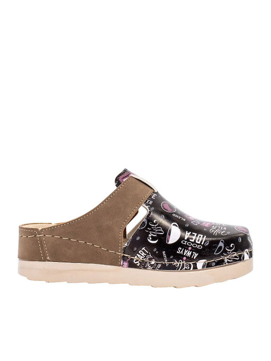 Anatomic Leather Women's Brown Slippers