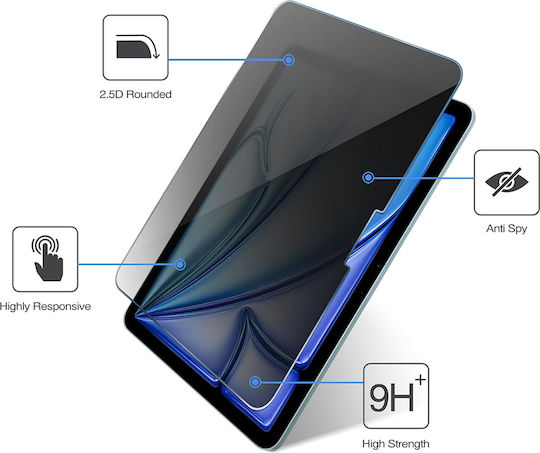Techsuit Armorglass Crystalhd Screen Protection Pack 2 Pieces Ipad Air 11 2024 2025 2026 Privacy