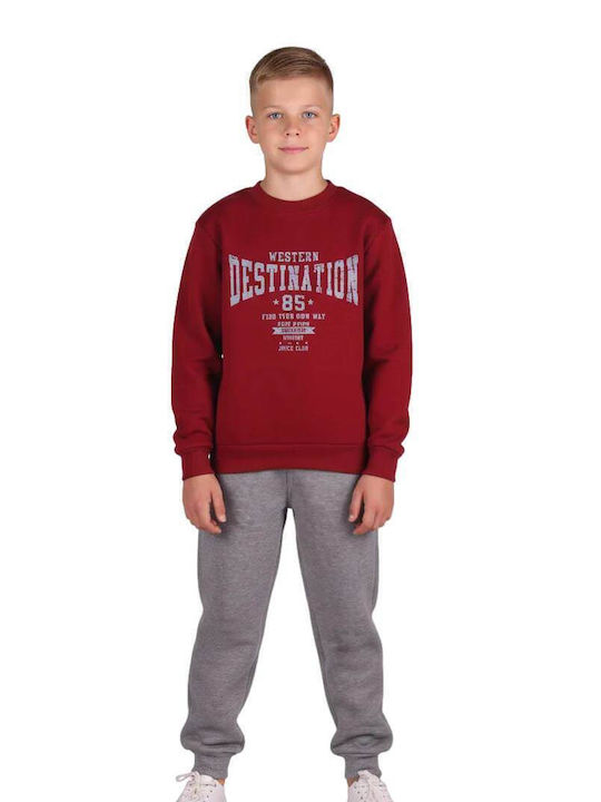 Kids Sweatpants Set Brown
