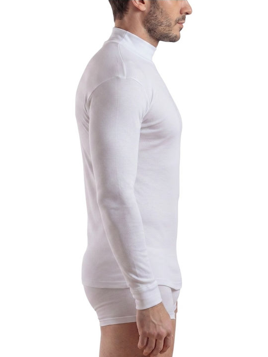 Men's Long Sleeve White Undershirt