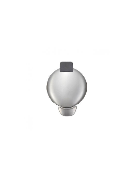 Eko Metallic Push Silver Waste Bin 20lt
