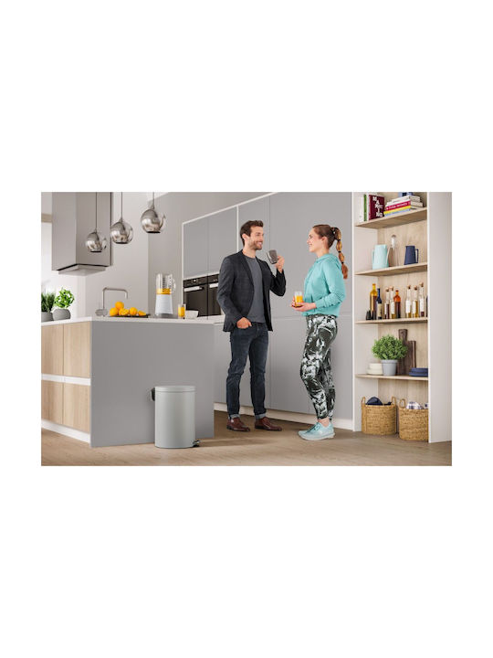 Hailo Waste Bin Plastic with Pedal Grey 20lt