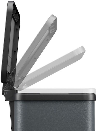 Hailo Waste Bin Plastic with Pedal Grey Matte 26lt