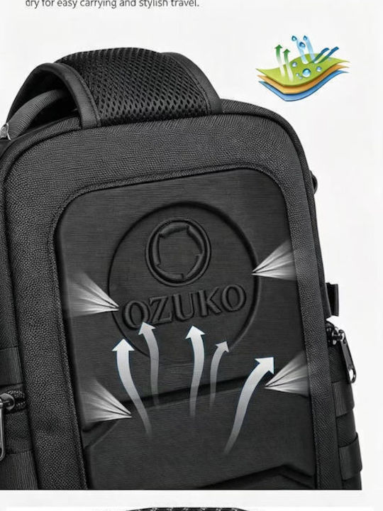 Ανδρική Τσάντα Ώμου / Χιαστί Μαύρη